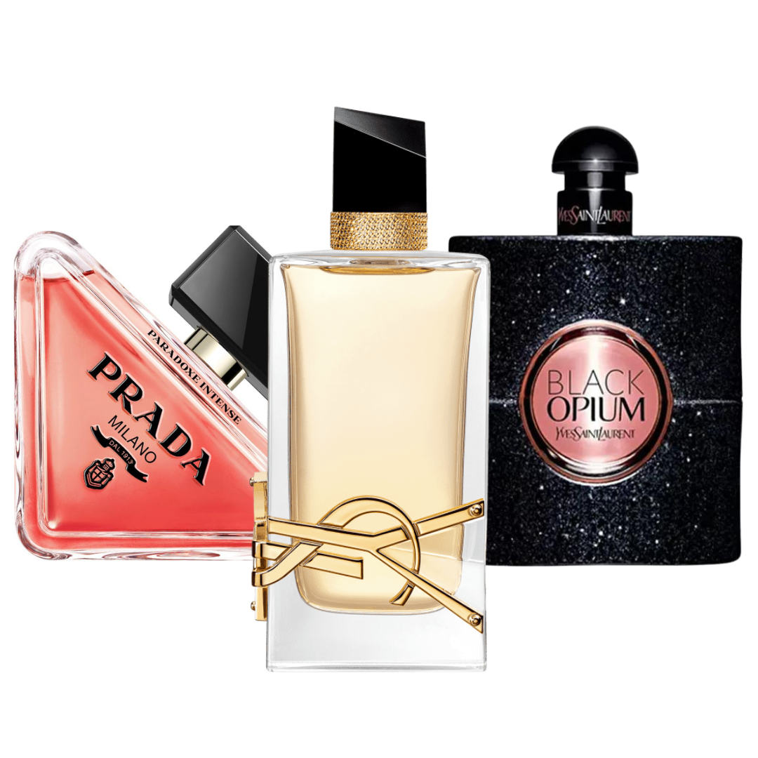 Sada 3 parfémů - Prada Paradox, Black Opium Yves Saint Laurent, Libre 100ml