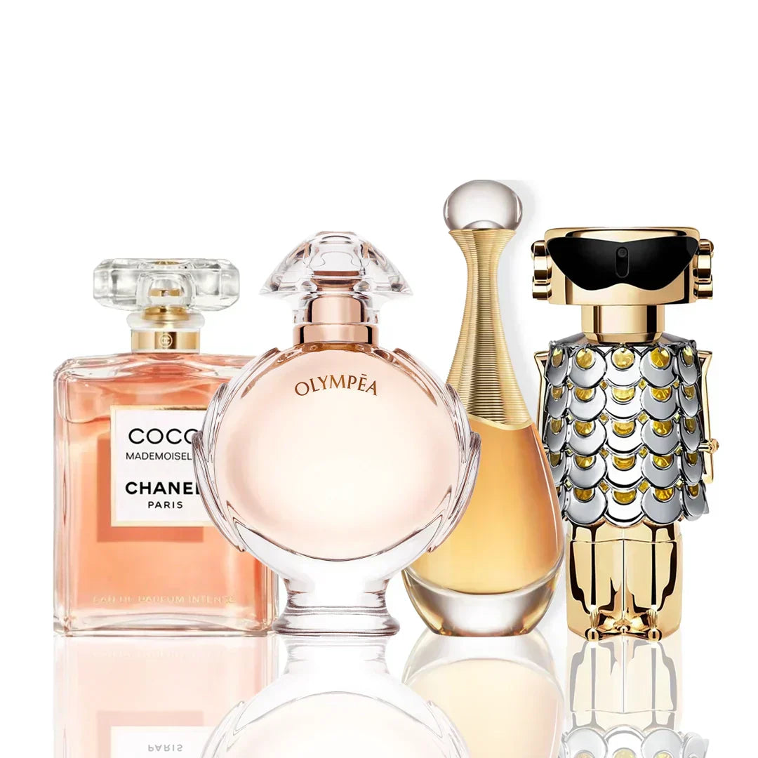 Sada 4 parfémů - Coco Chanel + Olympea + J'Adore + Fame 100ML