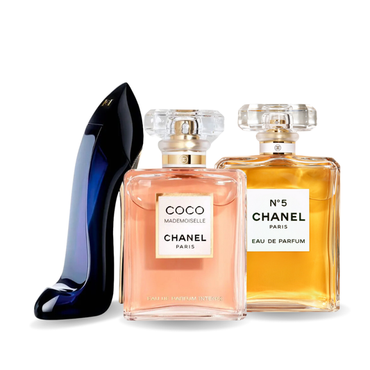 Sada 3 parfémů - GOOD GIRL, COCO MADEMOISELLE e Chanel Nº5 100ml.