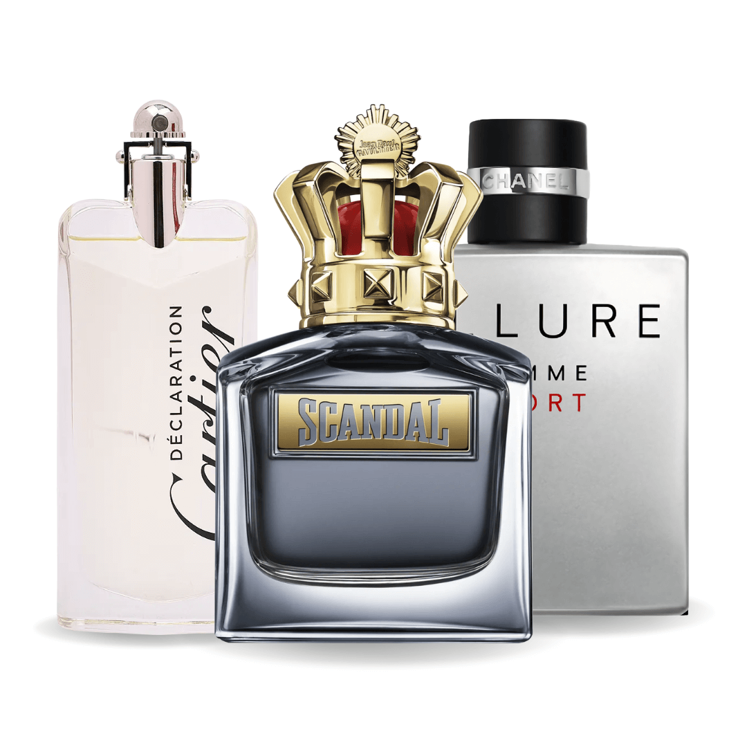 Sada 3 parfémů - Allure Homme Sport, Jean Paul Gaultier Scandal, Cartier Declaration 100ml