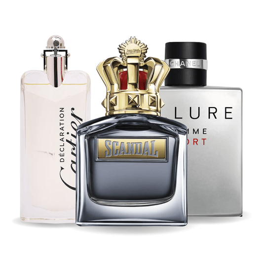 Sada 3 parfémů - Allure Homme Sport, Jean Paul Gaultier Scandal, Cartier Declaration 100ml