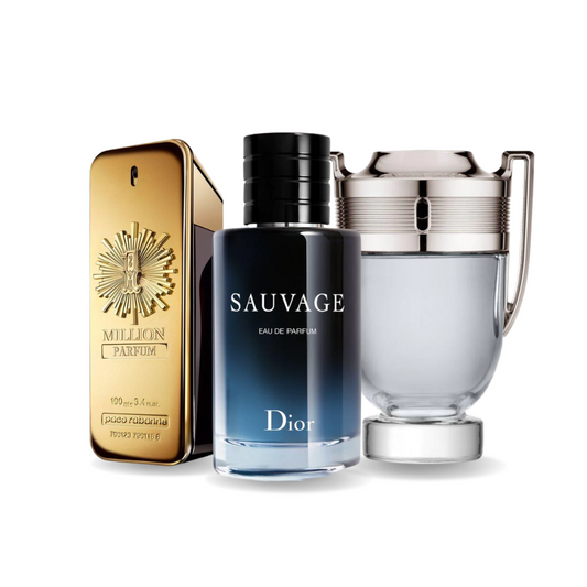 Sada 3 parfémů - ONE MILLION, SAUVAGE e INVICTUS 100 ml