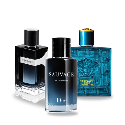 Sada 3 parfémů - SAUVAGE, Y MEN e EROS 100 ml